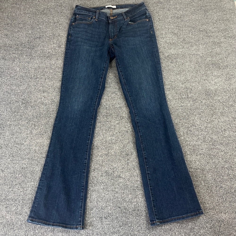 LOFT Curvy Bootcut‎ Jeans Women 4/27 Blue Stretch Denim Classic Casual